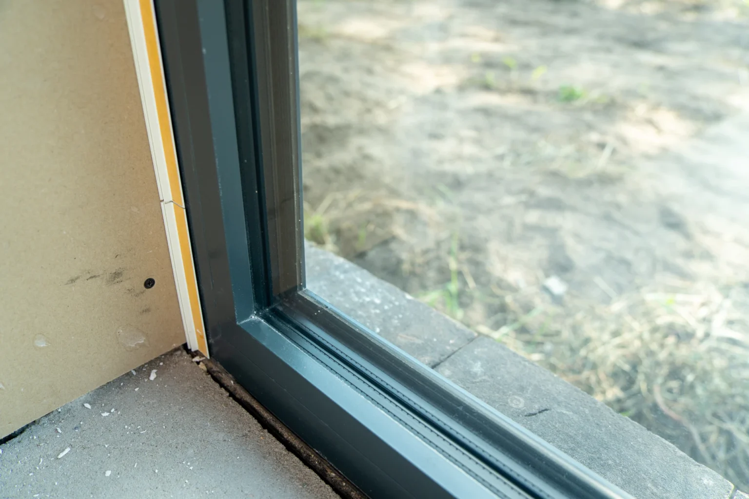 aluminium kozijn detail in de hoek